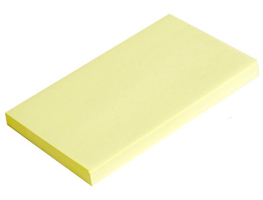 Bloc de Notas Adhesivas Quita y Pon Q-Connect 75X125 mm con 100 Hojas