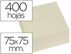 Bloc de Notas Adhesivas Quita y Pon Q-Connect 75X75 mm Amarillo con 400 Hojas