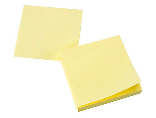 Bloc de Notas Adhesivas Quita y Pon Q-Connect 75X75 mm Amarillo con 400 Hojas