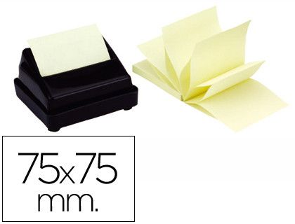 Bloc de Notas Adhesivas Quita y Pon Q-Connect 75X75 mm Zig-Zag