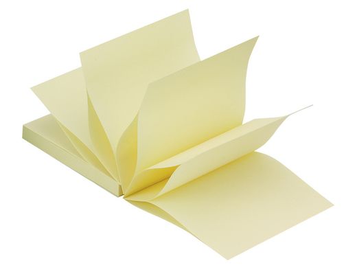 Bloc de Notas Adhesivas Quita y Pon Q-Connect 75X75 mm Zig-Zag