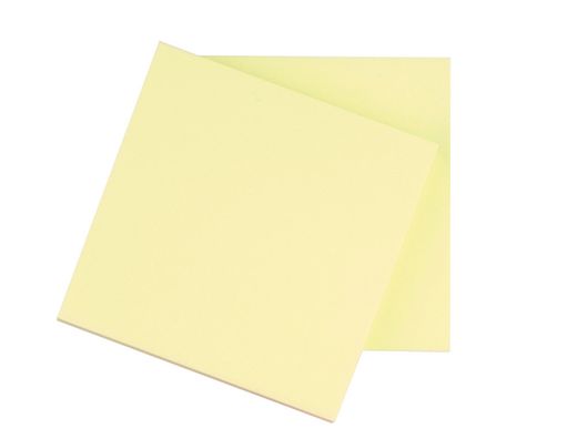 Bloc de Notas Adhesivas Quita y Pon Q-Connect 76X76 mm con 100 Hojas