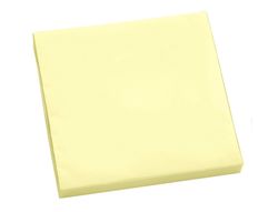 Bloc de Notas Adhesivas Quita y Pon Q-Connect 76X76 mm con 100 Hojas