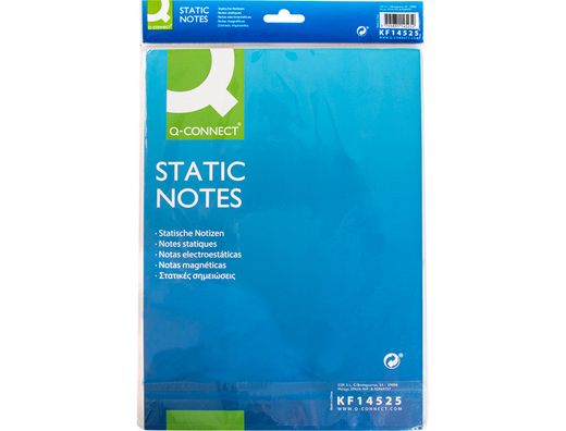 Bloc de notas magneticas quita y pon q-connect 210x297 mm 100 hojas 5 colores fluorescentes