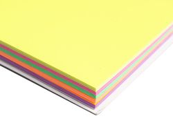 Bloc de notas magneticas quita y pon q-connect 70x100 mm 100 hojas 5 colores fluorescentes