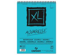 Bloc Dibujo Acuarela Canson Xl Aquarelle Grano Fino Din A4 Microperforado Espiral 21X29,7 cm 30 Hojas 300 Gr