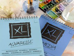 Bloc Dibujo Acuarela Canson Xl Aquarelle Grano Fino Din A4 Microperforado Espiral 21X29,7 cm 30 Hojas 300 Gr