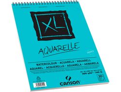 Bloc Dibujo Acuarela Canson Xl Aquarelle Grano Fino Din A4 Microperforado Espiral 21X29,7 cm 30 Hojas 300 Gr