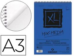 Bloc Dibujo Acuarela Canson Xl Mix Media Grano Medio Din A3 Microperforado Espiral 29,7X42Cm 30 Hojas 300 Gr