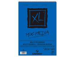 Bloc Dibujo Acuarela Canson Xl Mix Media Grano Medio Din A3 Microperforado Espiral 29,7X42Cm 30 Hojas 300 Gr