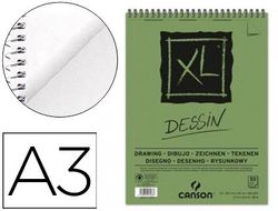 Bloc Dibujo Canson Xl Dessin Din A3 Liso Microperforado Espiral 29,7X42 cm 50 Hojas 160 Gr