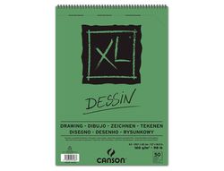 Bloc Dibujo Canson Xl Dessin Din A3 Liso Microperforado Espiral 29,7X42 cm 50 Hojas 160 Gr