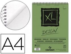 Bloc Dibujo Canson Xl Dessin Din A4 Liso Microperforado Espiral 21X29,7 cm 50 Hojas 160 Gr