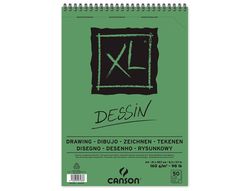 Bloc Dibujo Canson Xl Dessin Din A4 Liso Microperforado Espiral 21X29,7 cm 50 Hojas 160 Gr