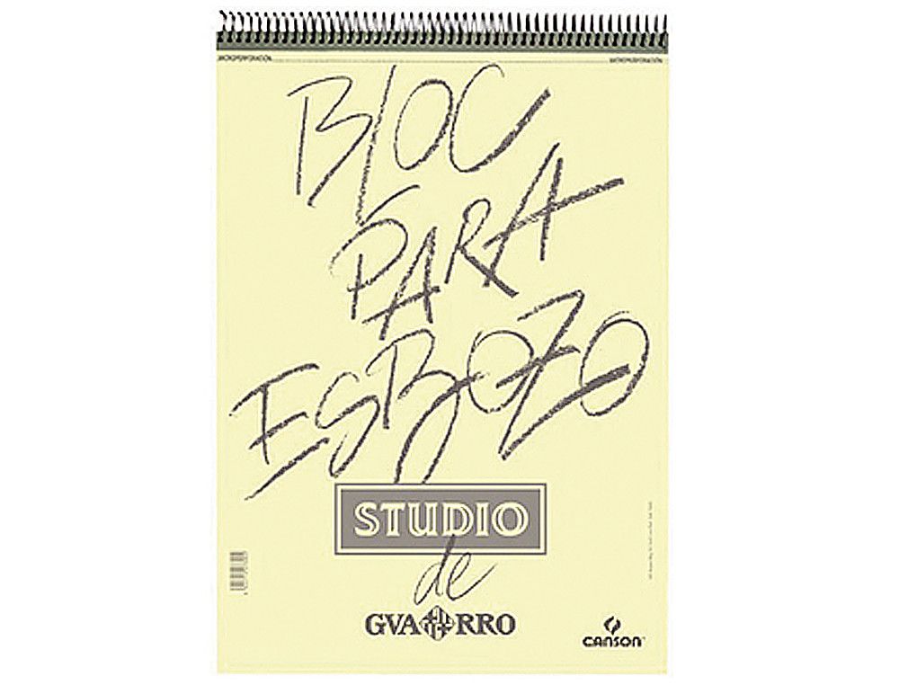 Bloc dibujo esbozo canson DIN A4 microperforado 21x29,7 cm 100 hojas grano fino 90 gr