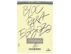 Bloc dibujo esbozo canson DIN A4 microperforado 21x29,7 cm 100 hojas grano fino 90 gr