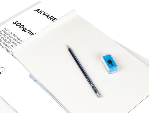 Bloc Dibujo Liderpapel Acuarela Encolado 210X297Mm 20 Hojas 300G/M2 Sin Recuadro