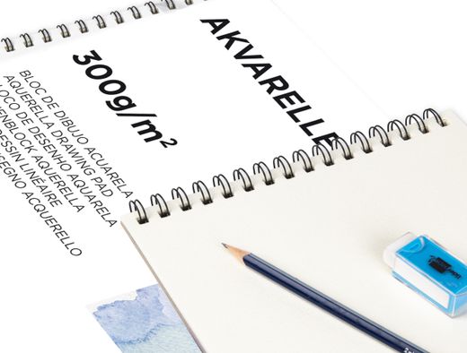 Bloc Dibujo Liderpapel Acuarela Espiral 297X420Mm 10 Hojas 300G/M2 Sin Recuadro