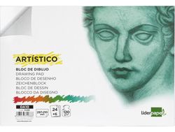 Bloc Dibujo Liderpapel Artistico Encolado 210X297 mm 30 Hojas 120G/M2 Sin Recuadro