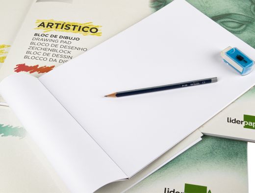 Bloc Dibujo Liderpapel Artistico Encolado 297X420 mm 30 Hojas 120G/M2 Sin Recuadro
