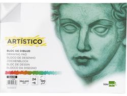 Bloc Dibujo Liderpapel Artistico Encolado 594X420Mm 24+6 Hojas 120G/M2 Sin Recuadro