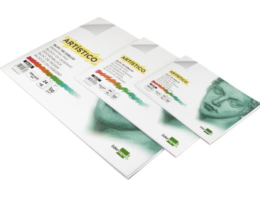 Bloc Dibujo Liderpapel Artistico Encolado 594X420Mm 24+6 Hojas 120G/M2 Sin Recuadro