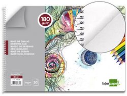 Bloc Dibujo Liderpapel Artistico Espiral 230X325Mm 20 Hojas 180 G/M2 Sin Recuadroperforado