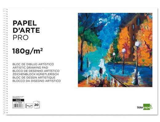 Bloc Dibujo Liderpapel Artistico Espiral 460X325Mm 20 Hojas 180 G/M2 Sin Recuadroperforado