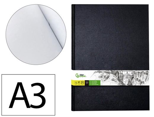 Bloc dibujo liderpapel esbozos encuadernado din A3 420x297 mm 100 hojas 100 gr/m2