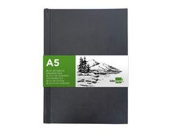 Bloc dibujo liderpapel esbozos encuadernado din A5 210x148 mm 100 hojas 100 g/m2 color negro