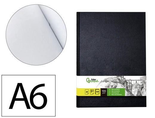 Bloc dibujo liderpapel esbozos encuadernado din a6 148x105 mm 100 hojas 100 gr/m2