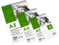Bloc Dibujo Liderpapel Esbozos Espiral A3 297X420Mm 100 Hojas 90G/M2 Sin Recuadro