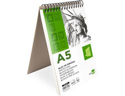 Bloc Dibujo Liderpapel Esbozos Espiral A5 148X210Mm 100 Hojas 90G/M2 Sin Recuadro