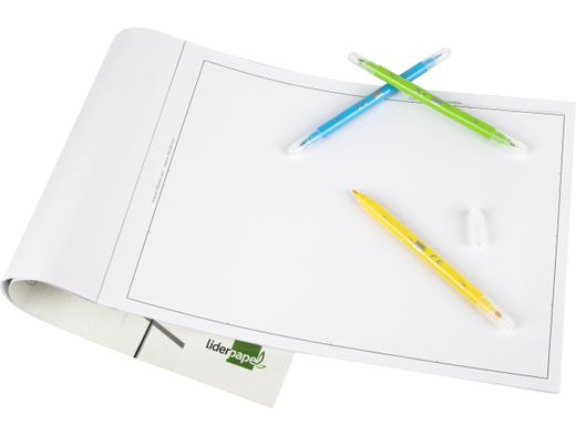 Bloc Dibujo Liderpapel Lineal Encolado 230X325Mm 20 Hojas 130G/M2 con Recuadro