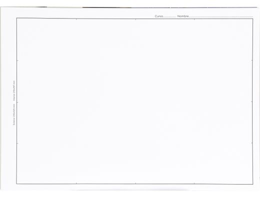 Bloc Dibujo Liderpapel Lineal Encolado 230X325Mm 20 Hojas 130G/M2 con Recuadro
