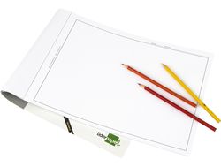 Bloc Dibujo Liderpapel Lineal Encolado 230X325Mm 20 Hojas 180 G/M2 con Recuadro