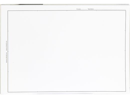 Bloc Dibujo Liderpapel Lineal Encolado 230X325Mm 20 Hojas 180 G/M2 con Recuadro
