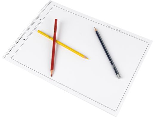 Bloc Dibujo Liderpapel Lineal Espiral 230X325Mm 20 Hojas 130G/M2 con Recuadro 2 Taladros Perforado