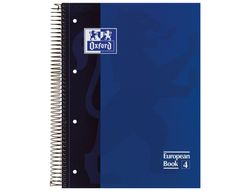 Bloc Espiral Oxford Tapa Extradura Microperforado Din A4 80 Hojas Cuadros 5Mm Colores Surtidos