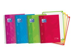 Bloc espiral oxford tapa extradura optik paper microperforado din a5 120 h 50% hojas gratis cuadros 5 mm