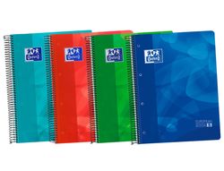 Bloc espiral oxford tapa plastico optik paper microperforado din a4 120 h 50% hojas gratis cuadros 5 mm