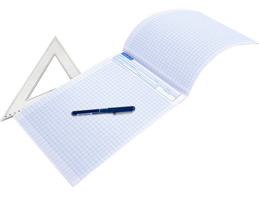 Bloc Examenes Liderpapel Cuadro 2Mm Folio 40 Hojas 60G/M2