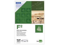 Bloc Examenes Liderpapel Cuadro 4Mm Folio 40 Hojas 60G/M2