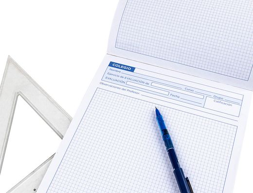 Bloc Examenes Liderpapel Cuadro 4Mm Folio 40 Hojas 60G/M2