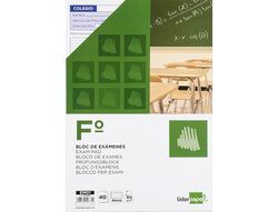 Bloc Examenes Liderpapel Cuadro 4Mm Folio 40 Hojas 60G/M2