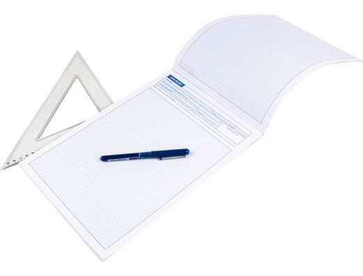 Bloc Examenes Liderpapel Cuadro 4Mm Folio 40 Hojas 60G/M2