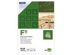 Bloc Examenes Liderpapel Horizontal Folio 40 Hojas 60G/M2
