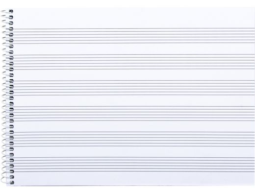 Bloc Musica Liderpapel para Guitarra Hexagrama 3 Mm. Cuarto 20 Hojas 100G/M2