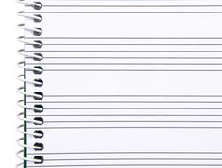 Bloc Musica Liderpapel para Guitarra Hexagrama 3 Mm. Cuarto 20 Hojas 100G/M2