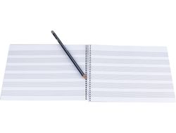 Bloc Musica Liderpapel para Guitarra Hexagrama 3 Mm. Cuarto 20 Hojas 100G/M2